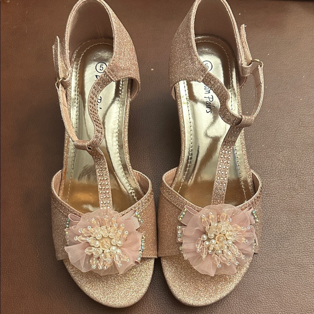 Dream Pairs Sparkly Pink Dress Shoes